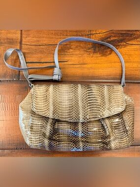 Vintage J. Renee Neutral Snake Crossbody Bag - Women